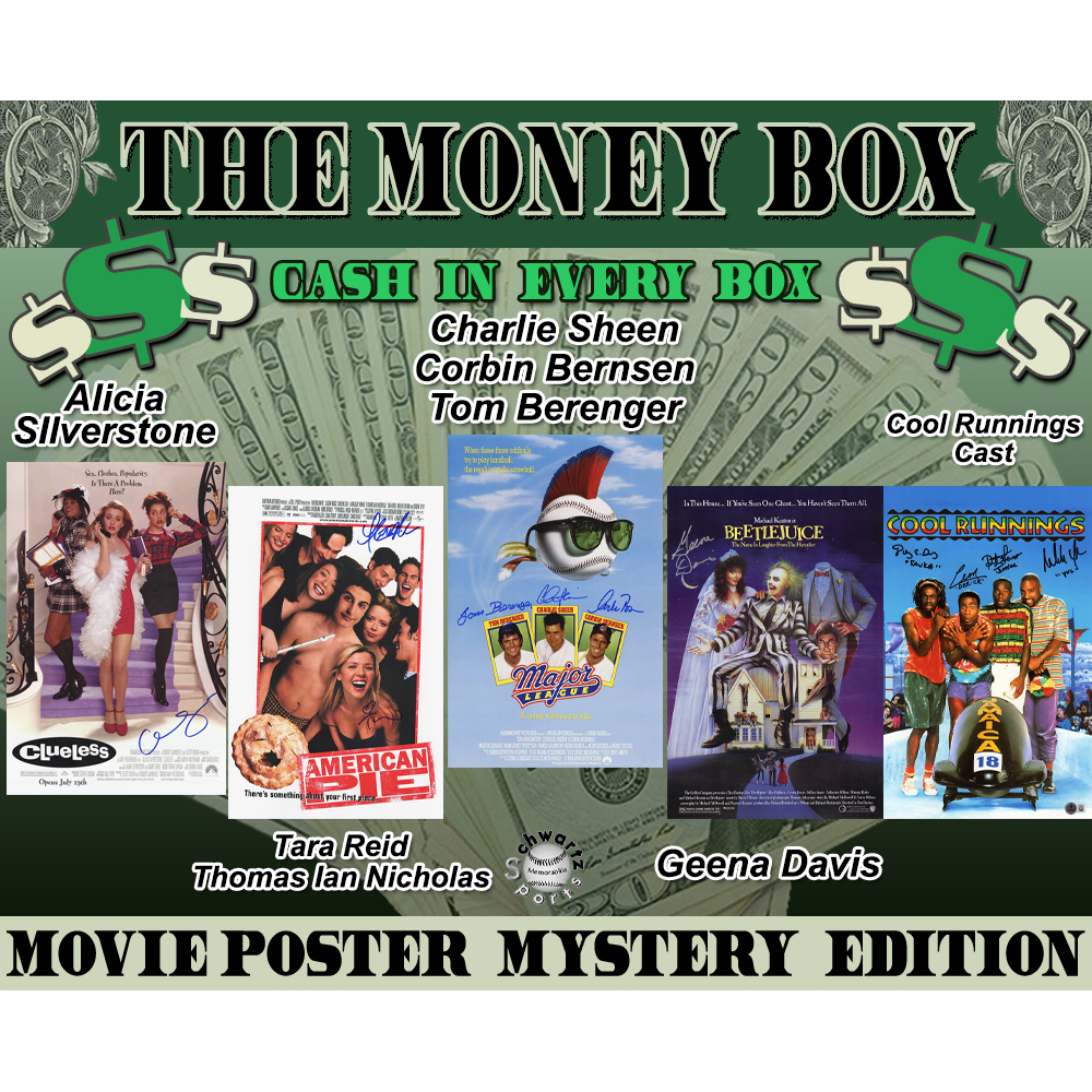 $$ THE MONEY BOX $$ Signed 11x17 Movie Posters Mystery Box - Series 5 (Limited to 150) &ndash; Schwartz Sports at PristineAuction.com