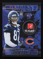 Luther Burden III 2025 Panini Origins Rookie Patches Black Tag NFL Player's Logo #28 #1/1 RC at PristineAuction.com