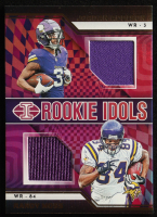 Jordan Addison / Randy Moss 2023 Panini Illusions Rookie Idols Dual Memorabilia #13 at PristineAuction.com