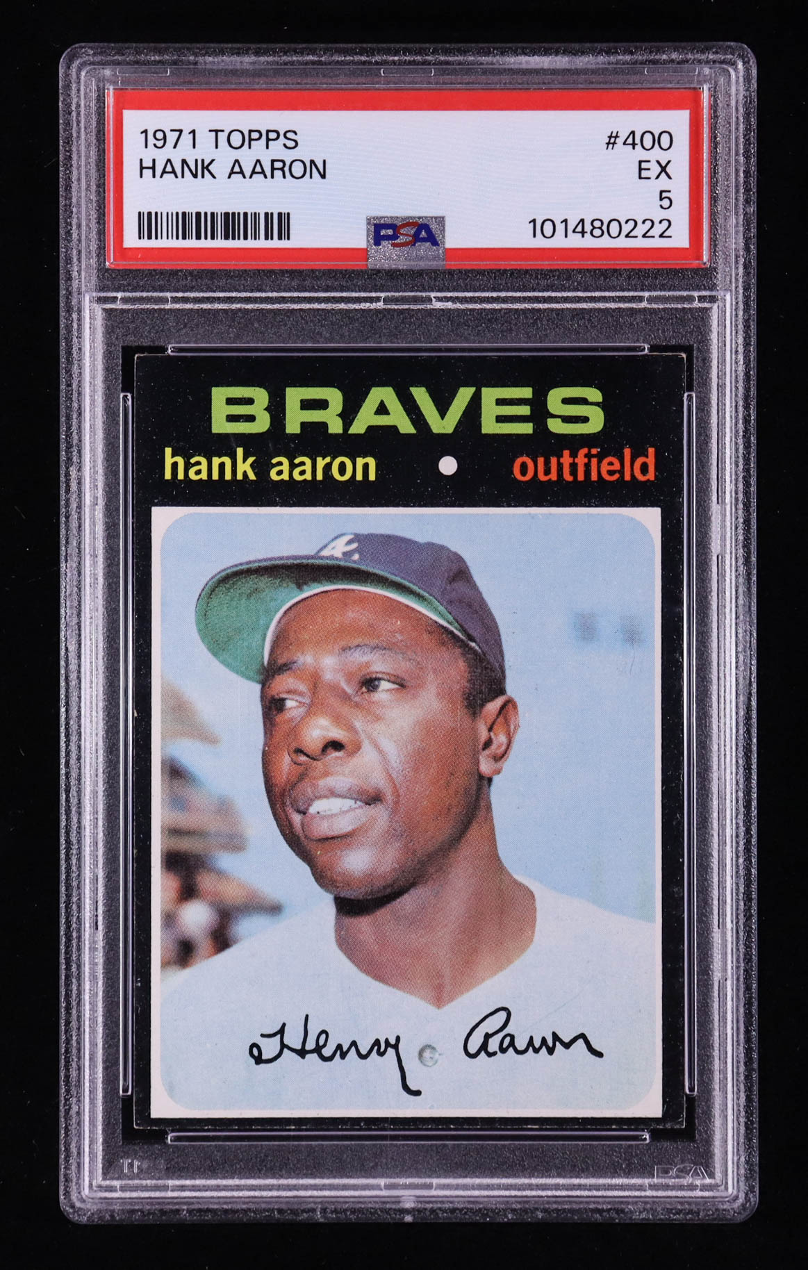 Hank Aaron 1971 Topps #400 (PSA 5) at PristineAuction.com Hank Aaron 1971 Topps #400 (PSA 5) at PristineAuction.com