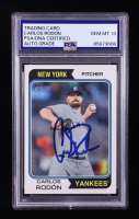 Carlos Rodon Signed 2023 Topps Heritage #274 (PSA | Autograph Graded PSA 10) at PristineAuction.com