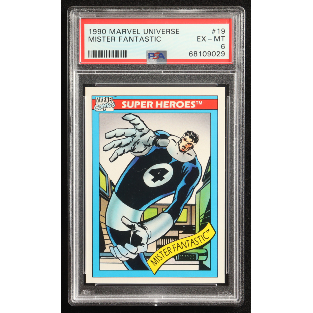 Mister Fantastic 1990 Impel Marvel Universe I #19 (PSA 8) at PristineAuction.com