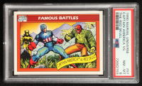 Captain America vs. Red Skull 1990 Impel Marvel Universe I #97 (PSA 8) at PristineAuction.com