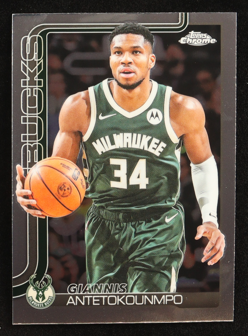 Giannis Antetokounmpo 2025-26 Topps Chrome #137 at PristineAuction.com Giannis Antetokounmpo 2025-26 Topps Chrome #137 at PristineAuction.com