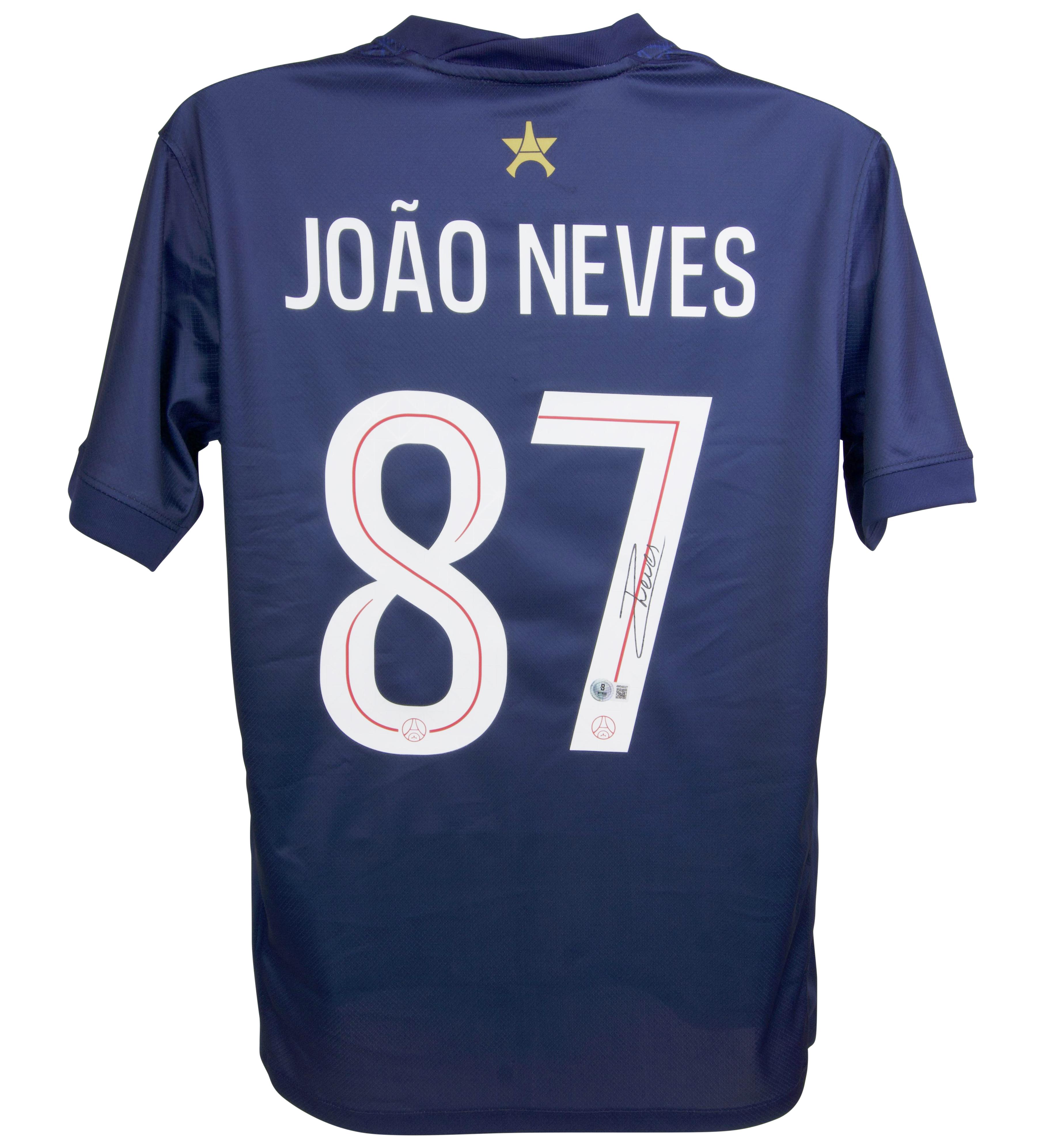 Joao Neves Signed Paris Saint-Germain Nike Authentic Jersey (Beckett) at PristineAuction.com Joao Neves Signed Paris Saint-Germain Nike Authentic Jersey (Beckett) at PristineAuction.com