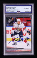 Niko Mikkola Signed 2024-25 Upper Deck Series 1 #83 (PSA | Autograph Graded PSA 10) at PristineAuction.com