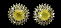 3.00 Carats Yellow Sapphire Earrings | $1,650 Estimated Retail Value (UGL Cert) | Brand New at PristineAuction.com