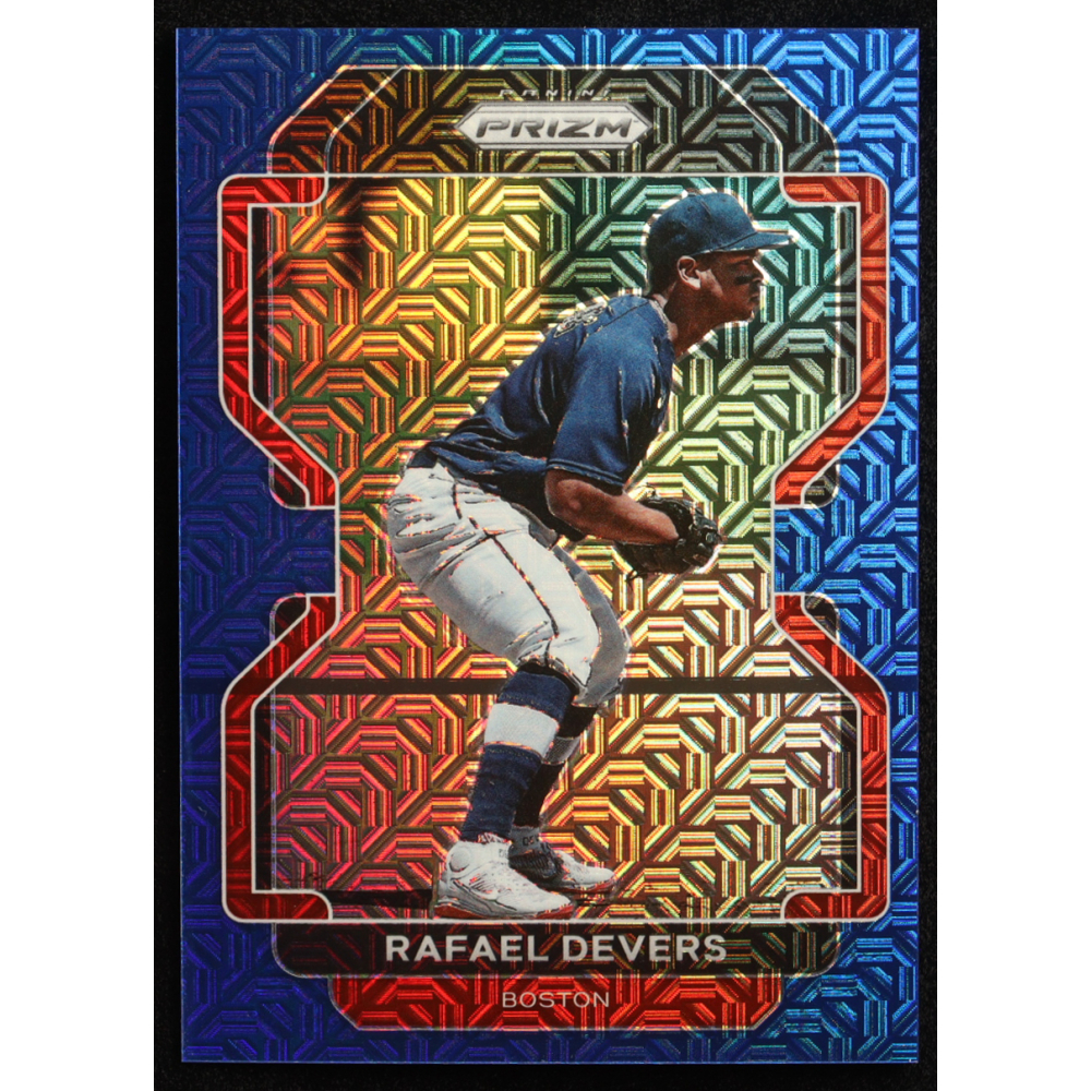 Rafael Devers 2022 Panini Prizm Prizms Blue Mojo #134 #009/199 at PristineAuction.com