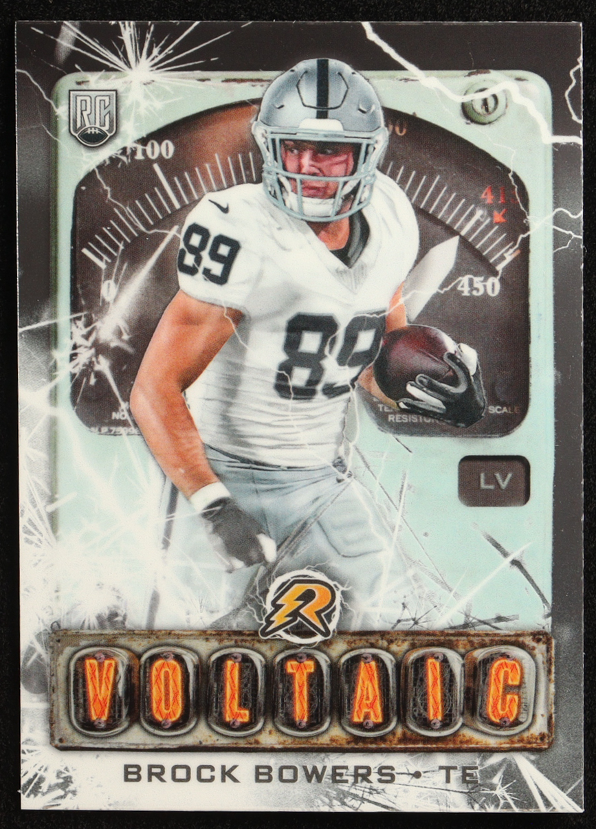 Brock Bowers 2024 Topps Resurgence Voltaic #V7 RC at PristineAuction.com Brock Bowers 2024 Topps Resurgence Voltaic #V7 RC at PristineAuction.com