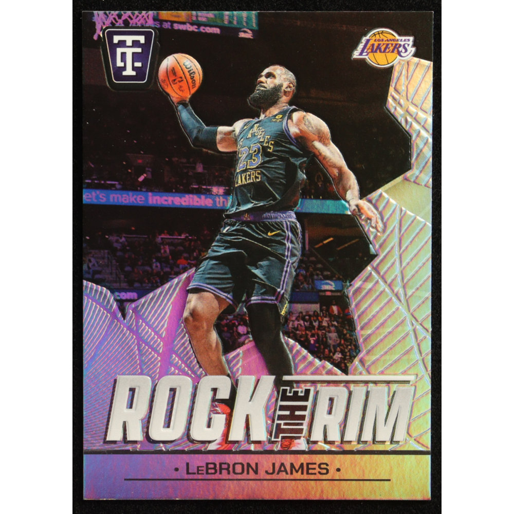 LeBron James 2024-25 Totally Certified Rock the Rim Mirror #16 at PristineAuction.com