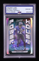 Derrick Henry Signed 2024 Panini Prestige Power House #PH-DHY (PSA | Autograph Graded PSA 10) at PristineAuction.com
