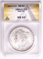 1884-O/O Morgan Silver Dollar VAM-7A (ANACS MS63) at PristineAuction.com