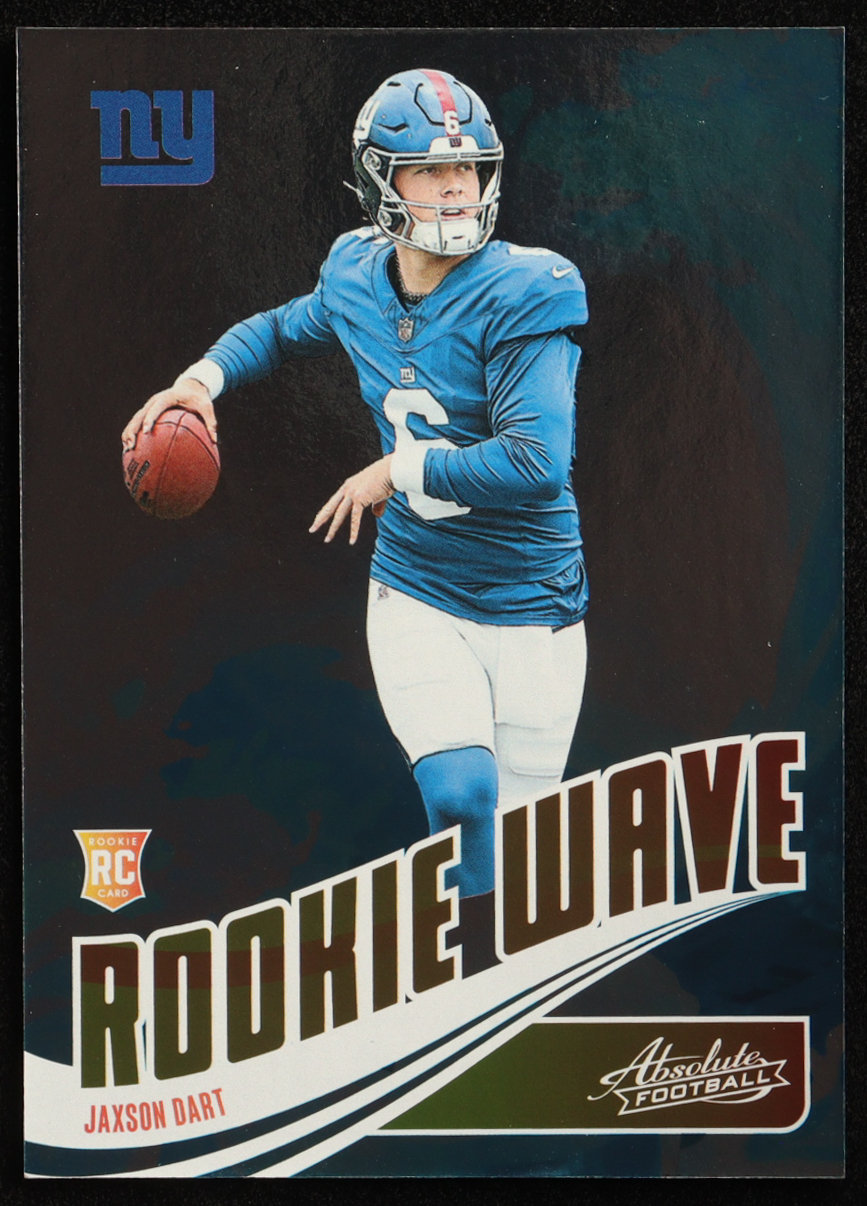 Jaxson Dart 2025 Absolute Rookie Wave #8 RC at PristineAuction.com Jaxson Dart 2025 Absolute Rookie Wave #8 RC at PristineAuction.com