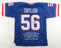 Lawrence Taylor Signed Career Highlight Stat Jersey (Beckett) at PristineAuction.com