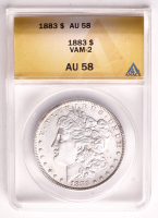 1883 Morgan Silver Dollar VAM-2 (ANACS AU58) at PristineAuction.com