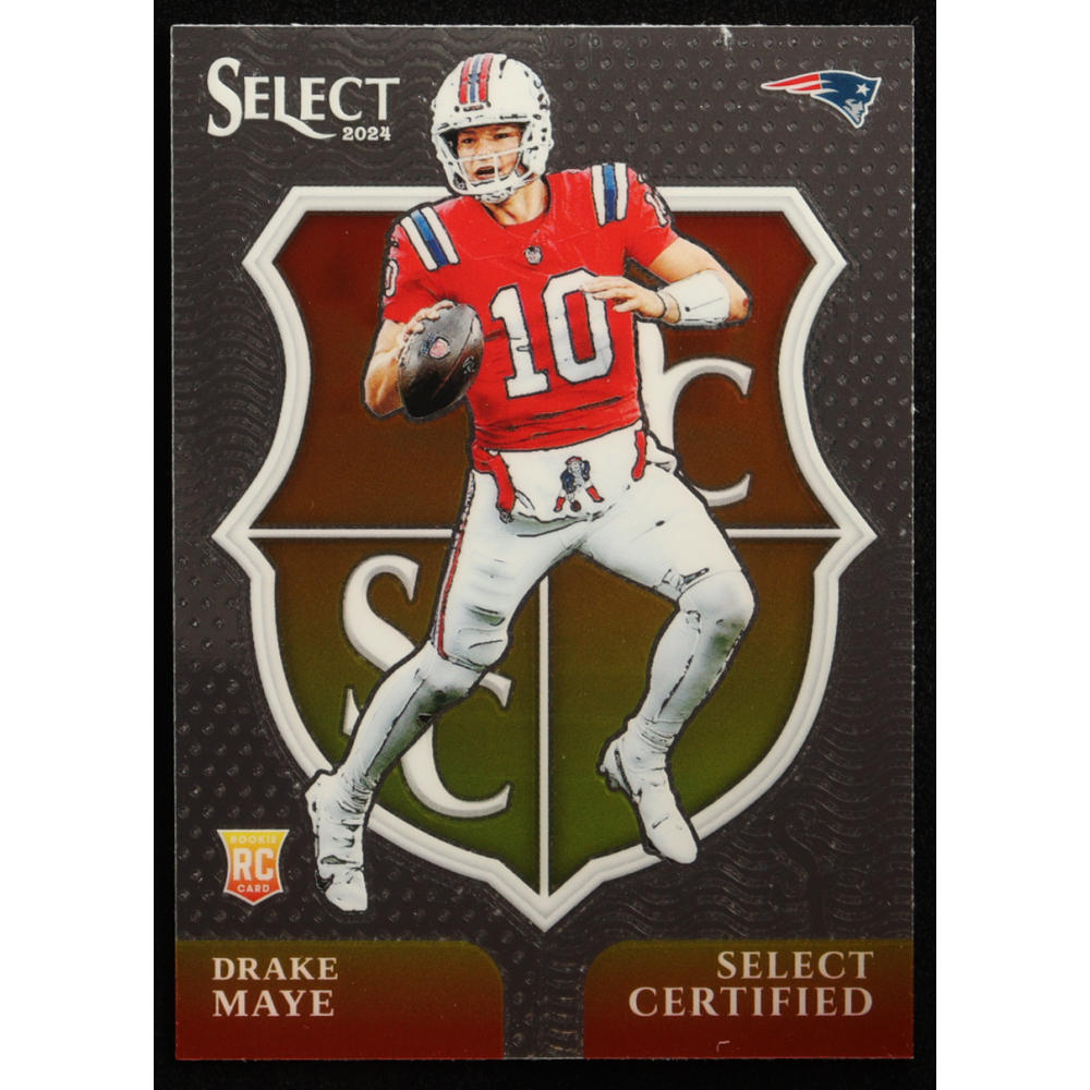 Drake Maye 2024 Select Select Certified Rookies #3 RC at PristineAuction.com