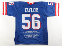 Lawrence Taylor Signed Career Highlight Stat Jersey (Beckett) at PristineAuction.com