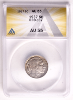 1937 Buffalo Nickel Doubled Die Obverse-002 (ANACS AU55) at PristineAuction.com