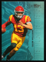 Caleb Williams 2022 Skybox Metal Universe Champions Aqua #148 MS at PristineAuction.com