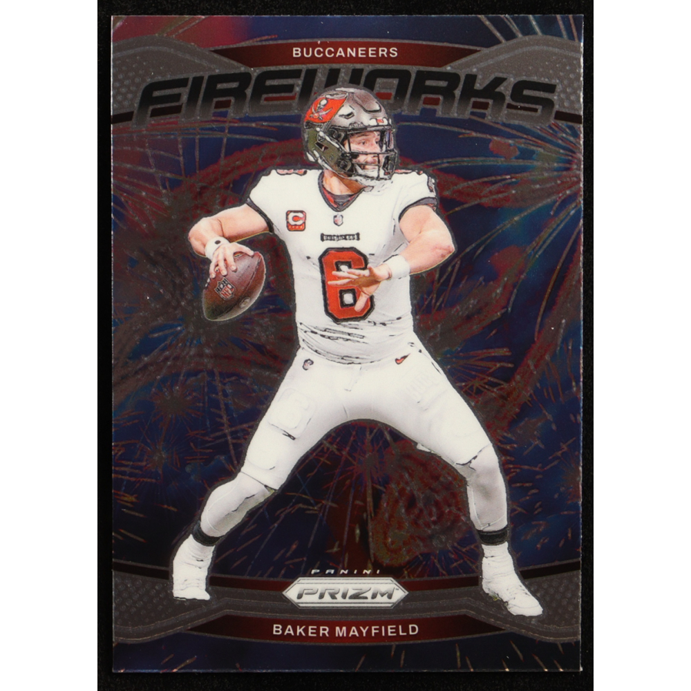 Baker Mayfield 2024 Panini Prizm Fireworks #6 at PristineAuction.com