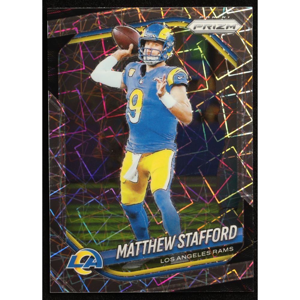 Matthew Stafford 2025 Panini Prizm Prizms Lazer #21 at PristineAuction.com