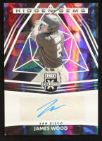 James Wood 2022 Elite Extra Edition Hidden Gems Autographs Black #75 RC at PristineAuction.com