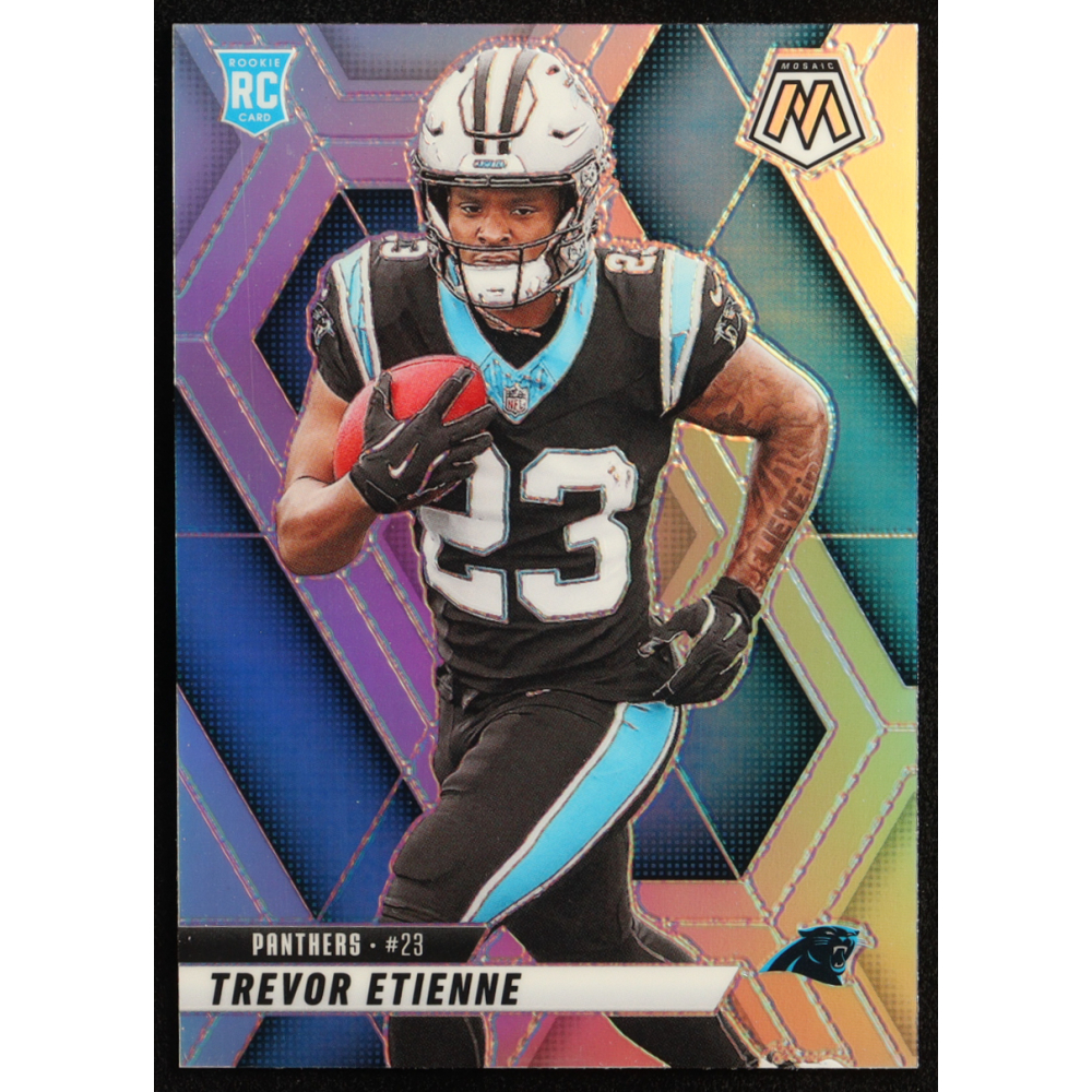 Trevor Etienne 2025 Panini Mosaic #340 RC at PristineAuction.com