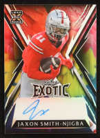 Jaxon Smith-Njigba 2023 Leaf Exotic Rookie Feathers Prismatic Autographs #BAJS2 #1/4 RC at PristineAuction.com
