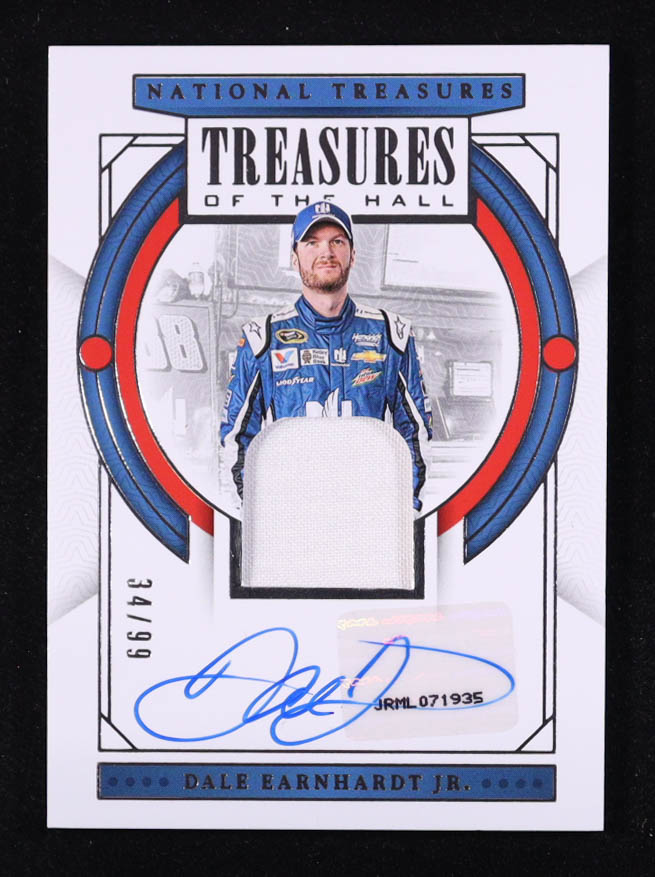 Dale Earnhardt Jr. 2024 Panini National Treasures Treasures of the Hall #4 #34/99 at PristineAuction.com Dale Earnhardt Jr. 2024 Panini National Treasures Treasures of the Hall #4 #34/99 at PristineAuction.com