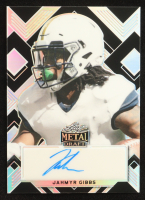 Jahmyr Gibbs 2022 Leaf Metal Draft Portraits Prismatc Black #PAJG1 #2/15 RC at PristineAuction.com