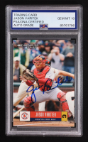 Jason Varitek Signed 2005 Donruss #121 (PSA | Autograph Graded PSA 10) at PristineAuction.com
