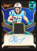 Christian McCaffrey 2018 Select Signature Memorabilia Prizm Blue #3 #04/20 at PristineAuction.com