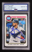 Riley Greene Signed 2023 Topps Heritage New Age Performers #NA-4 RC (PSA | Autograph Graded PSA 10) at PristineAuction.com