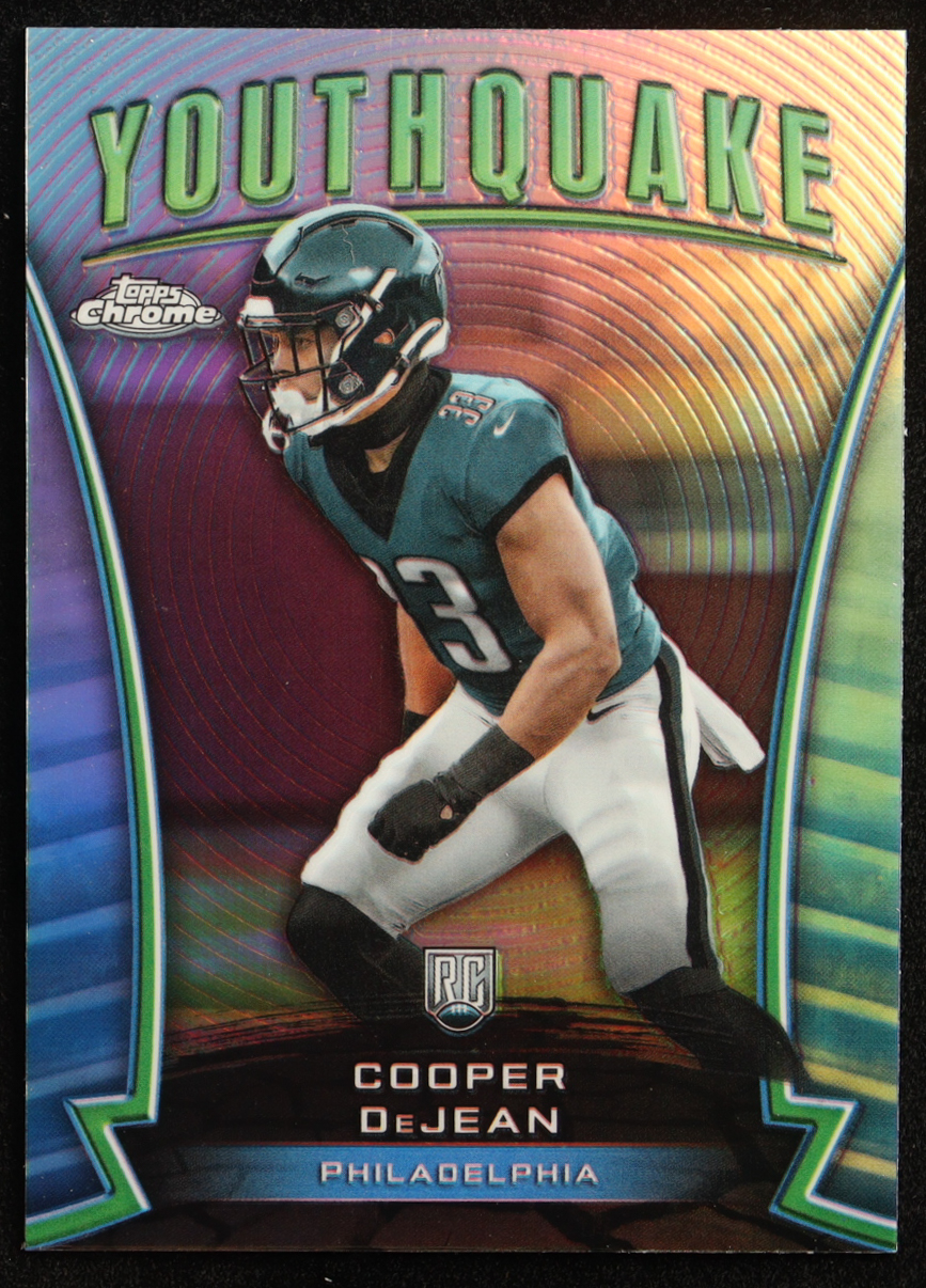 Cooper DeJean 2024 Topps Chrome Youthquake Refractors #Y11 RC at PristineAuction.com Cooper DeJean 2024 Topps Chrome Youthquake Refractors #Y11 RC at PristineAuction.com
