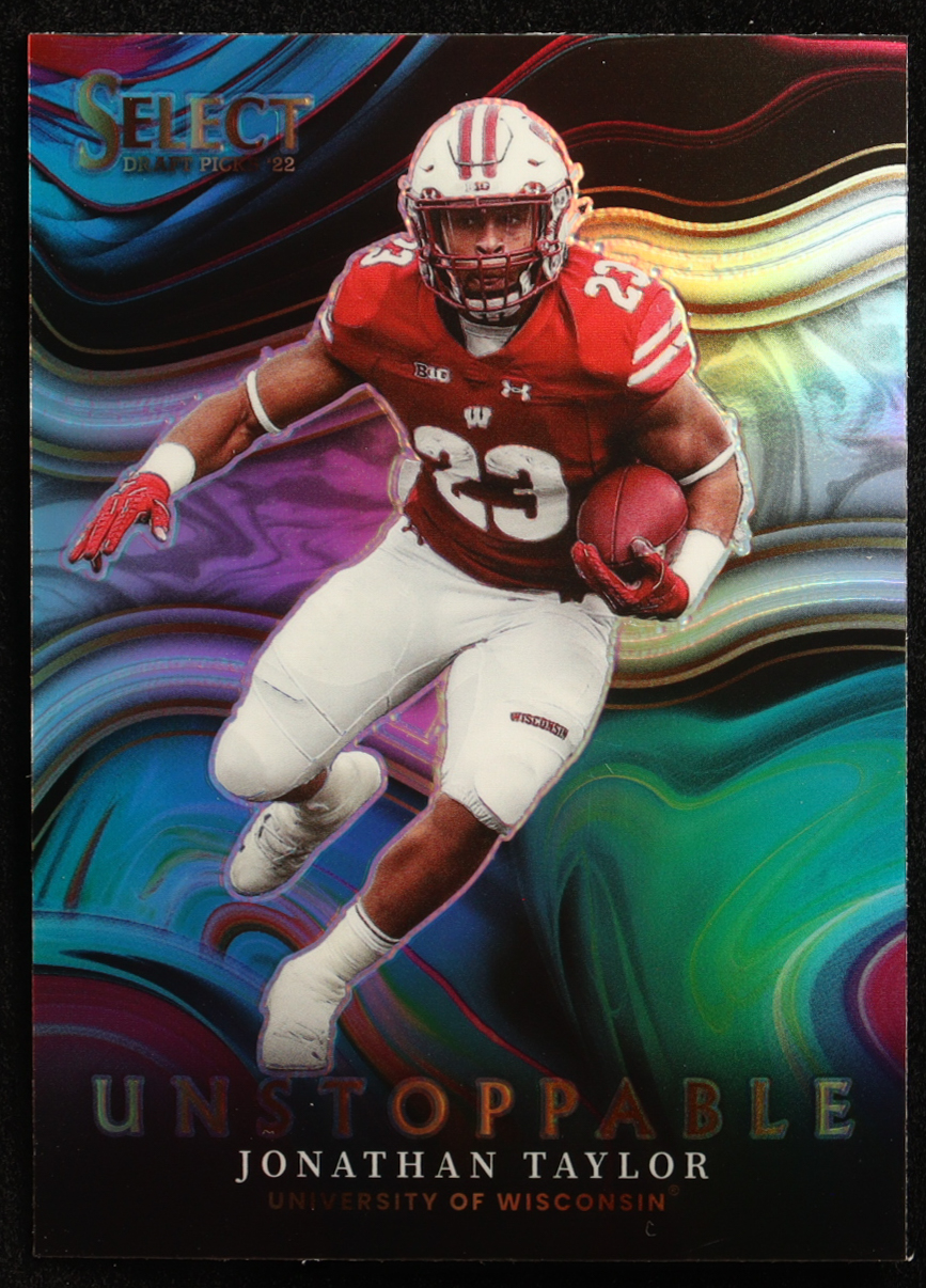 Jonathan Taylor 2022 Select Draft Picks Unstoppable Prizms #17 at PristineAuction.com Jonathan Taylor 2022 Select Draft Picks Unstoppable Prizms #17 at PristineAuction.com