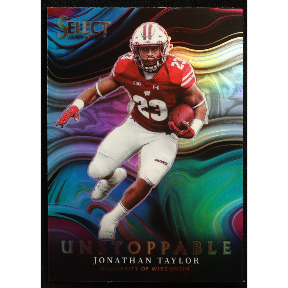 Jonathan Taylor 2022 Select Draft Picks Unstoppable Prizms #17 at PristineAuction.com