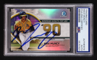 Max Muncy Signed 2023 Bowman Chrome Scouts Top 100 #BTP-90 (PSA) at PristineAuction.com