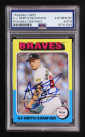 A.J. Smith-Shawver Signed 2024 Topps Heritage #114 RC (PSA) at PristineAuction.com