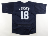 Don Larsen Signed Career Highlight Stat Jersey (JSA) at PristineAuction.com