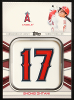 Shohei Ohtani 2022 Topps Commemorative Player Jersey Number Medallions #JNMSO at PristineAuction.com