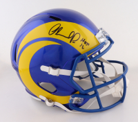 Orlando Pace Signed Rams Full-Size Speed Helmet Inscribed "HOF 16" (Beckett) at PristineAuction.com