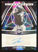 James Wood 2022 Elite Extra Edition Hidden Gems Autographs Black #75 RC at PristineAuction.com