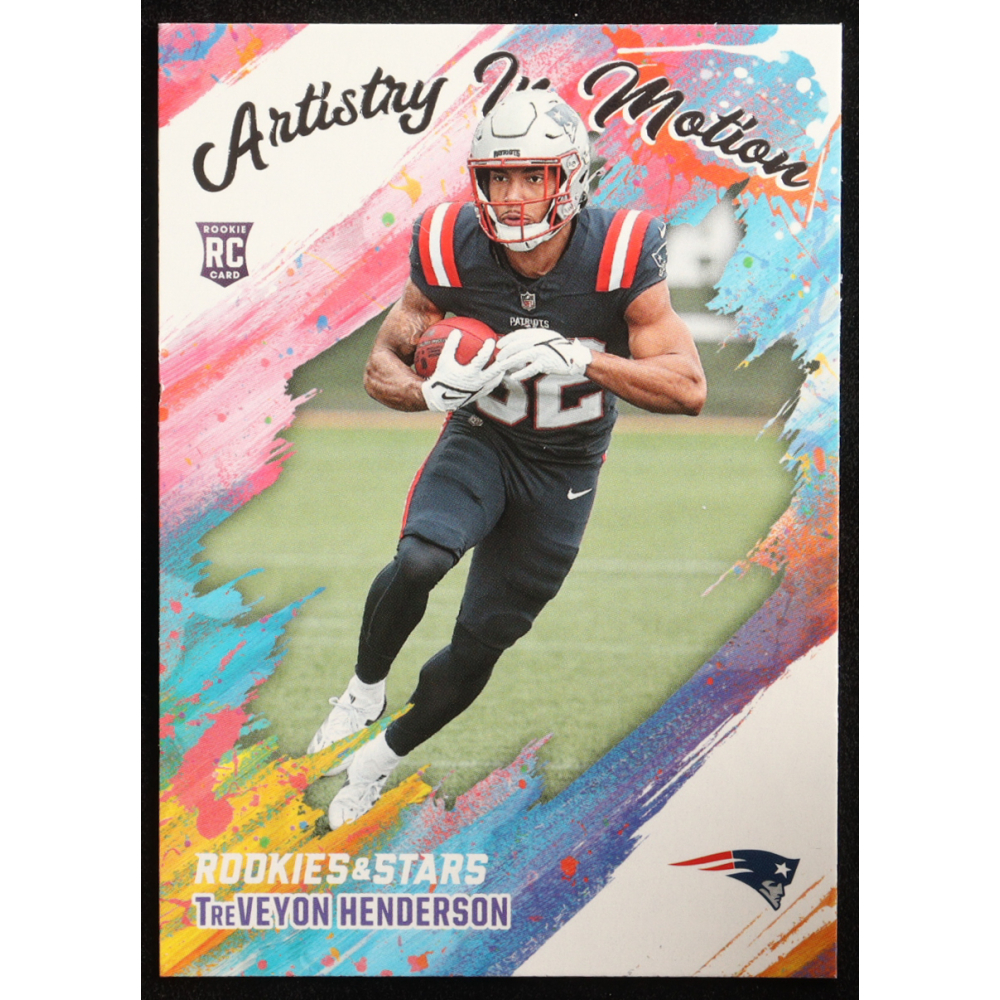 TreVeyon Henderson 2025 Rookies and Stars Artistry In Motion #14 RC at PristineAuction.com