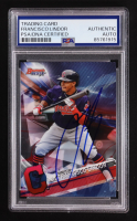 Francisco Lindor Signed 2017 Bowman's Best #44 (PSA) at PristineAuction.com