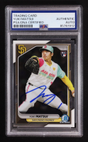 Yuki Matsui Signed 2024 Bowman Chrome #51 RC (PSA) at PristineAuction.com