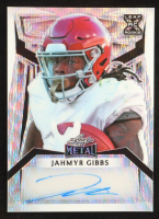 Jahmyr Gibbs 2023 Leaf Metal Silver Wave Autographs #PAJG1 #5/6 RC at PristineAuction.com