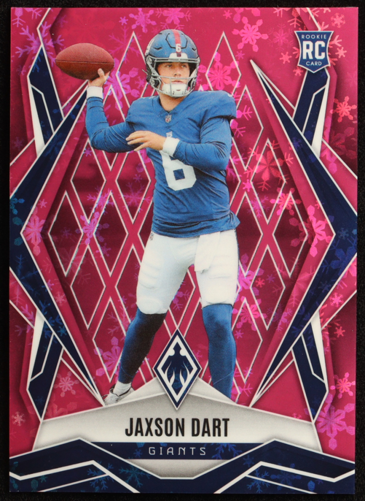 Jaxson Dart 2025 Panini Phoenix Pink Winter #200 #087/299 RC