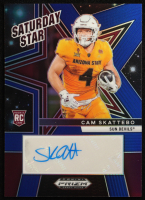 Cam Skattebo 2025 Panini Prizm Draft Picks Saturday Star Signatures Blue #50 #02/75 RC at PristineAuction.com