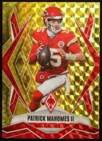 Patrick Mahomes II 2025 Panini Phoenix Yellow Pyramids #1 #017/185 at PristineAuction.com