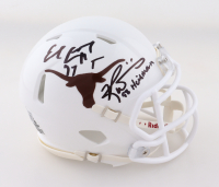 Earl Campbell & Ricky Williams Signed Texas Longhorns Speed Mini Helmet Inscribed "HT 77" & "98 Heisman" (Beckett) at PristineAuction.com